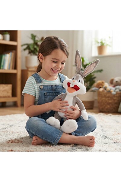 Cici Oyuncak Looney Tunes Çizgi Film Karakteri Bugs Bunny Peluş Oyuncak 40 cm...