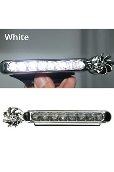 Choice5 1pcs-white 1-2pcs Wind Powered LED Car DayTime Lights Creative Auxili...