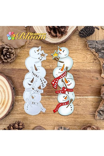 Choice Original Lovely Winter Funny Snowman Metal Cutting Dies Scrapbooking D...