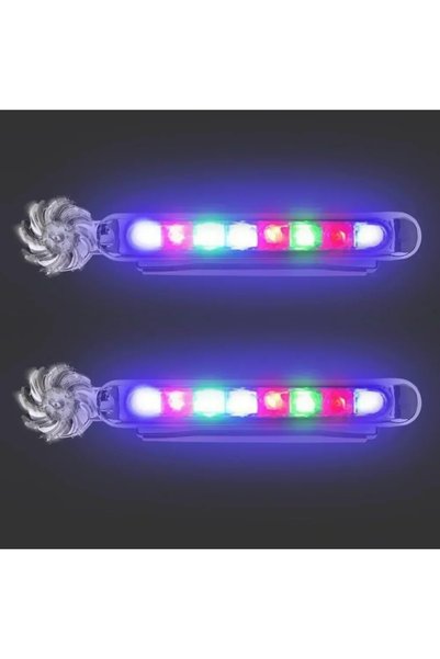 Choice 2pcs-color 1-2pcs Wind Powered LED Car DayTime Lights Creative Auxilia...