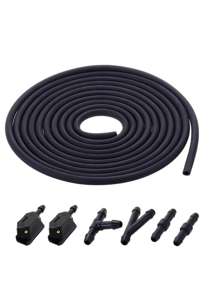 Choice black 7 pcs 7Pcs/set Front Windscreen Wiper Arm Washer Nozzle Jets 4 W...