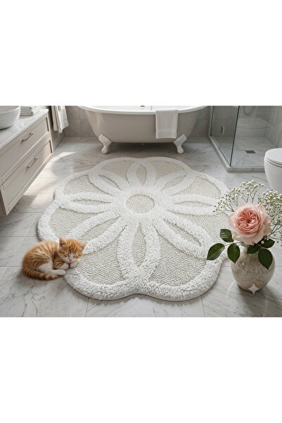 HOMEMOME Yuvarlak Daisy Paspas 120*120