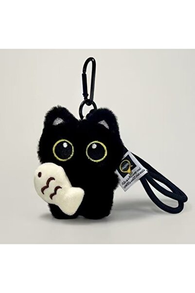 Choice Style 11 New Scarf Black Cat Plush Doll Keychain Camera Shoulder Bag D...
