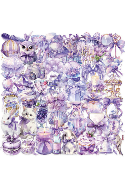 Choice5 SLP166 50PCS Flower Field Cottage Cartoon Stickers DIY Scrapbooking G...