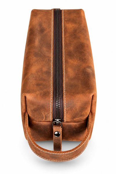 ÖzkanAccessory Corvia Crazy Leather Handbag Doppkit Travel Bag Unisex
