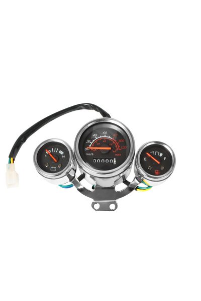 Choice Chrome Motorcycle Instrument Digital Tachometer Speedometer Odometer M...