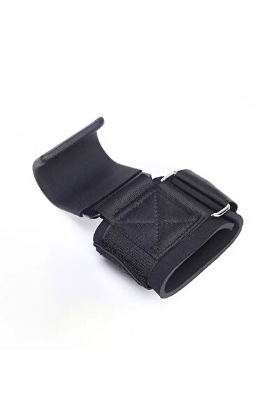 Choice Steel plate style 1PC Weight Lifting Hooks Hand-Bar Wrist Straps Gym F...