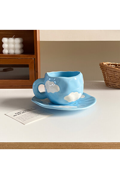 Choice 280ml White Clouds 1Pc 280ml Original Design Nordic Style Hand-Painted...