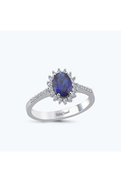 Altınbaş Pırlanta Safir Oval Yüzük