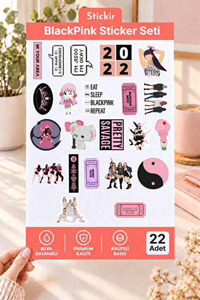 Blackpink 22'li Premium Sticker Seti