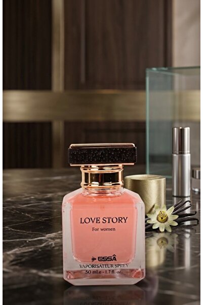 "ESSA Love Story Kalıcı Kadın Parfümü %25 Esans 50 ml EDP - Çiçeksi & Çekici Kadın Parfüm"