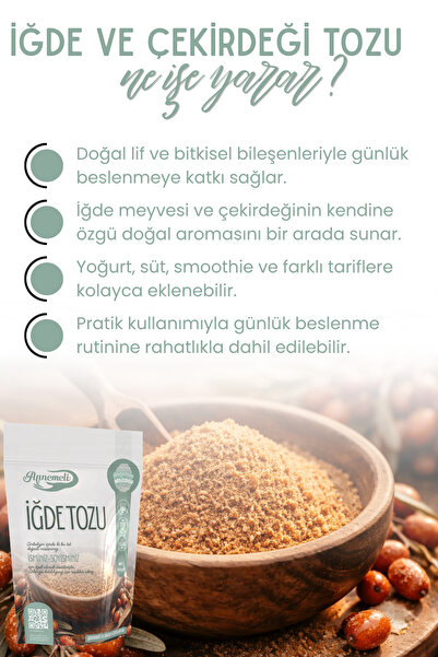 Annemeli 500 gr Iğde Ve Çekirdeği Tozu ( Iğde Unu) % 100 Doğal Günlük Taze Öğütülür.