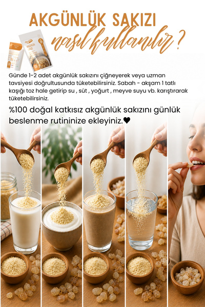 Annemeli Akgünlük Sakızı - 100g - Boswellia Serrata Ağacından %100 Doğal Taze