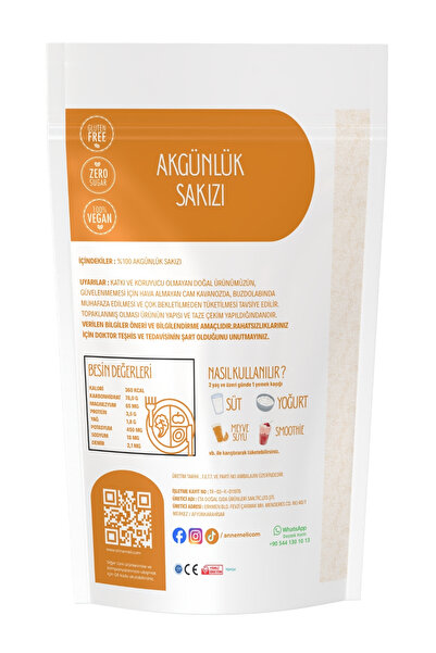 Annemeli Akgünlük Sakızı - 100g - Boswellia Serrata Ağacından %100 Doğal Taze