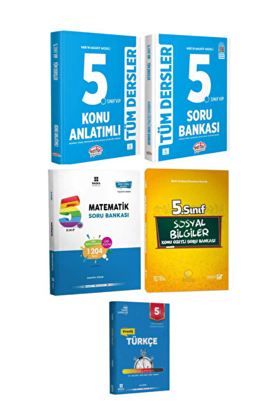Editör Yayınevi MEB Maarif Modeli 5. Sınıf Tüm Dersler Konu Anlatımı+Soru Ban...