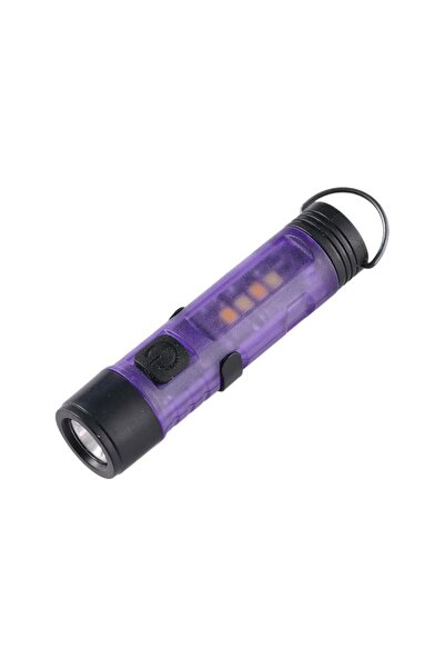 choice2 Purple Gopeak Pocket Mini Flashlight Outdoor Key Clip Cap Ambient Led...
