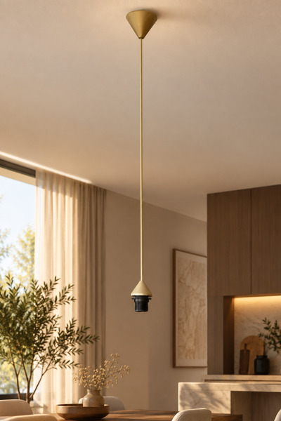 Maison Avf Eskitme Gold Sarkıt Avize Duyu - E27 Kablolu Duy