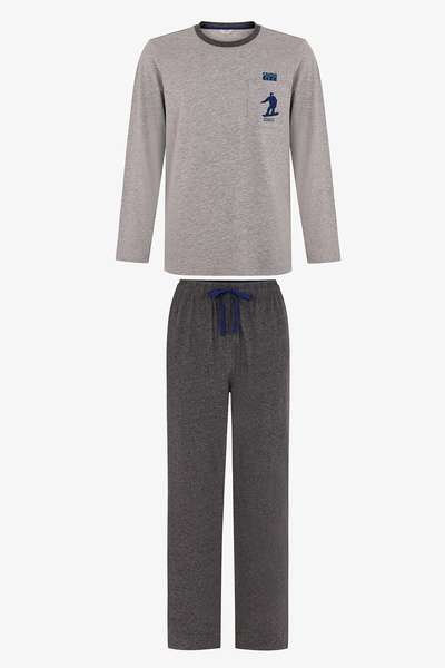 Penti Erkek Snow Glide Pantolon Uzun Kollu Pijama Takımı