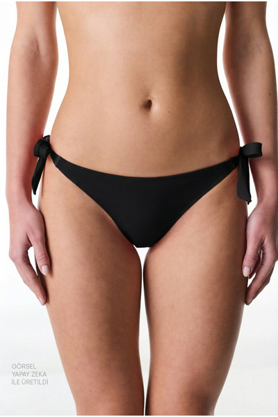 Penti Siyah String Bikini Altı