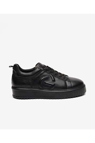 Greyder Erkek Siyah Hakiki Deri Sneaker Ayakkabı 4K1SA17850
