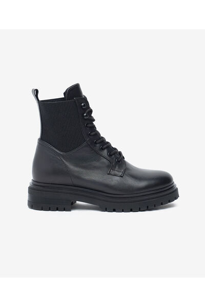 Greyder Kadın Siyah Hakiki Deri Military Bot 5K2UB30862