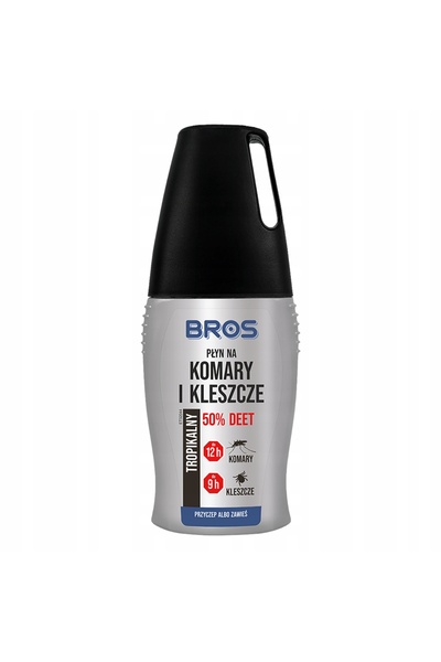 bros Lichid repelent pentru țânțari și căpușe cu 50% DEET – Spray cu protecți...