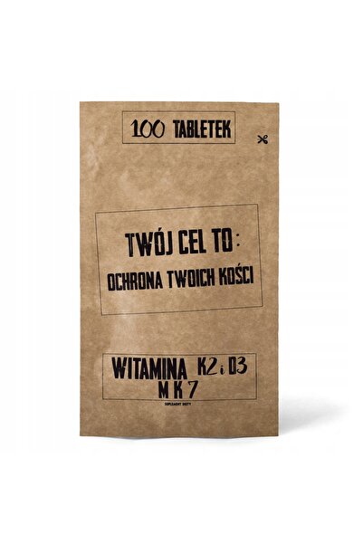 unbranded Obiectivul tău este Vitamina K2 MK7 + D3 100 Tablete