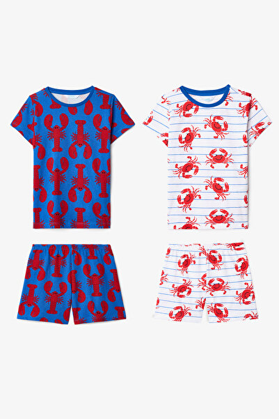 Penti Boy's Mediterranean Cotton Piece Pajama Set