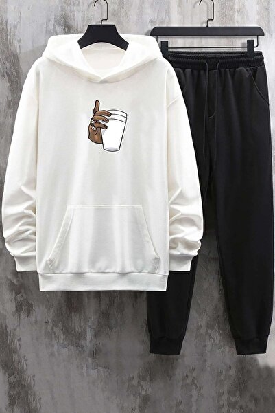 uyguntarz Unisex Tupac Coffee Printed Tracksuit Set