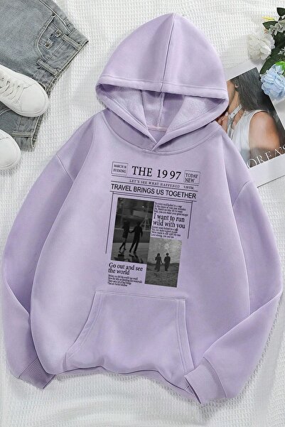 uyguntarz Unisex The 1997 Travel Printed Sweatshirt