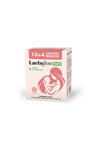 Pharma Lactofem Forte cu aromă de măr, pliculețe, 14 pliculețe