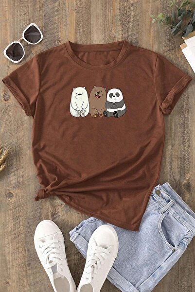 uyguntarz Unisex Friendly Bears Design Tshirt