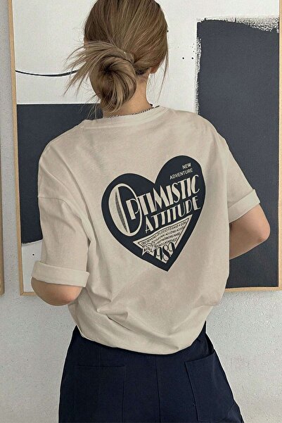 uyguntarz Unisex Optimistic Printed Design T-shirt