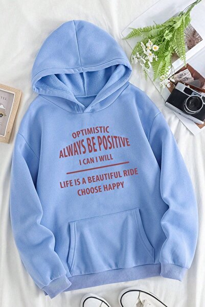 uyguntarz Unisex Always Be Positive Printed Sweatshirt
