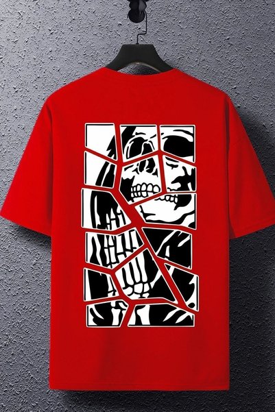 uyguntarz Tricou imprimat unisex craniu