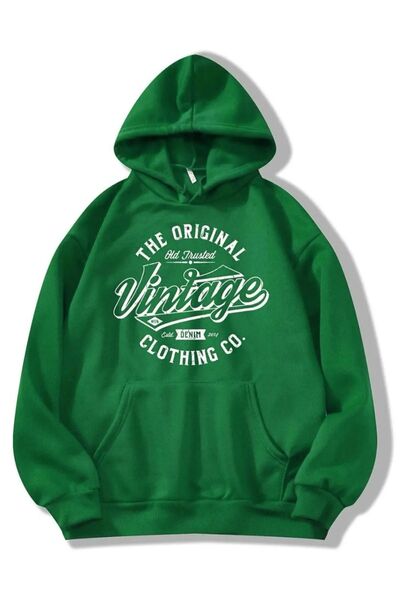 uyguntarz Vintage Printed Oversize Sweatshirt
