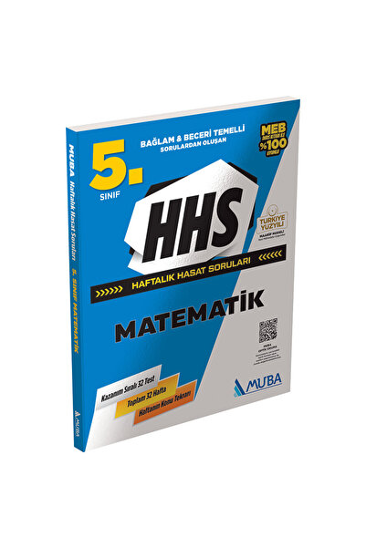 Muba Yayınları HHS5001 - 5.Sınıf Matematik Haftalık Hasat Soruları (HHS)