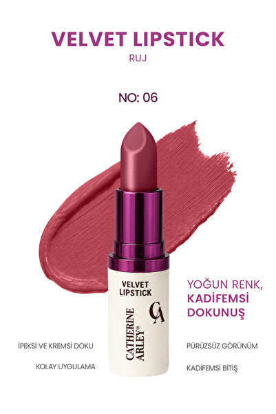 Catherine Arley VELVET LIPSTICK RUJ NO 06