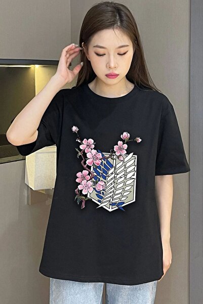 uyguntarz Unisex Flowers Printed T-shirt