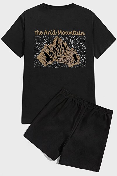 uyguntarz Shorts-Set mit Arid Mountain-Print