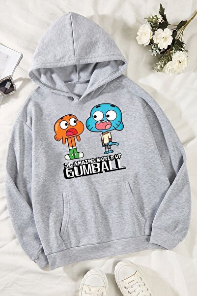 uyguntarz Unisex Gumball Printed Sweatshirt