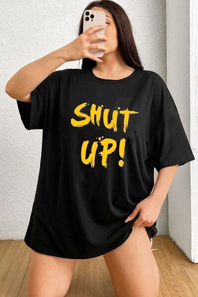 uyguntarz Unisex Shut Up Printed T-shirt