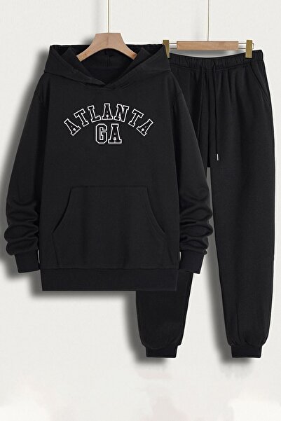 uyguntarz Unisex Atlanta Printed Tracksuit Set