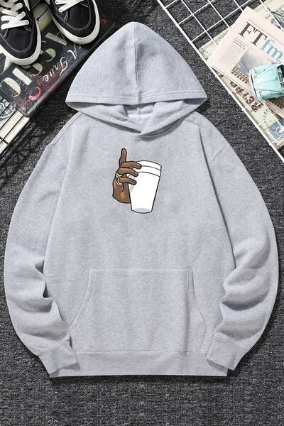 uyguntarz Unisex Tupac Coffee Printed Sweatshirt
