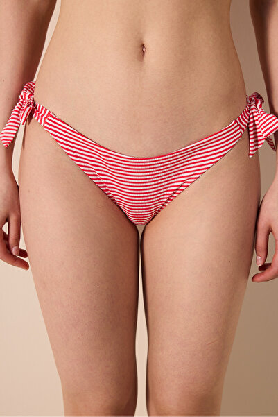 Penti Patmos Brazilian Textured Striped Bikini Bottom