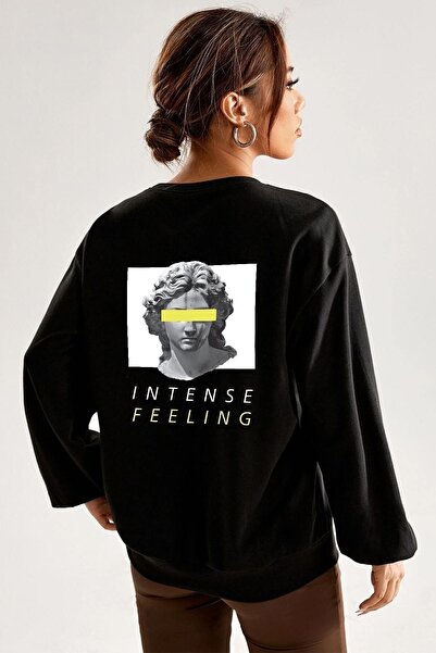 uyguntarz Unisex Aesthetic Printed Crew Neck Sweatshirt