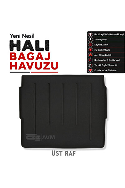 öz-iş Peugeot 3008 Halı Bagaj Havuzu (2016-2024 Arası) Üst Raf - (Öz-İş)