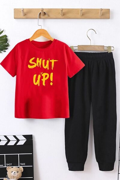 uyguntarz Children's Shut Up Bottom - Top Tracksuit Set