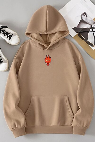 uyguntarz سويت شيرت بطبعة Fire Avatar للجنسين