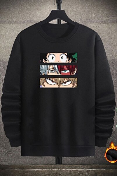 uyguntarz Unisex Makima Hugging Denji Crew Neck Sweatshirt